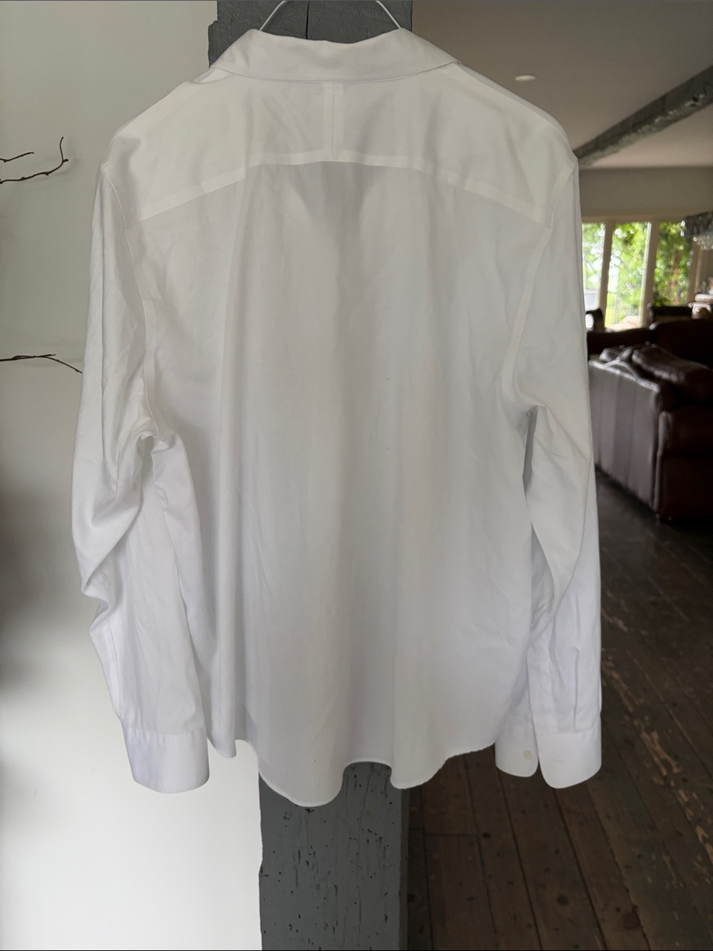 White WOMEN Button-Down Dress Shirt BY RALPH LAUREN - Picture 4 of 6